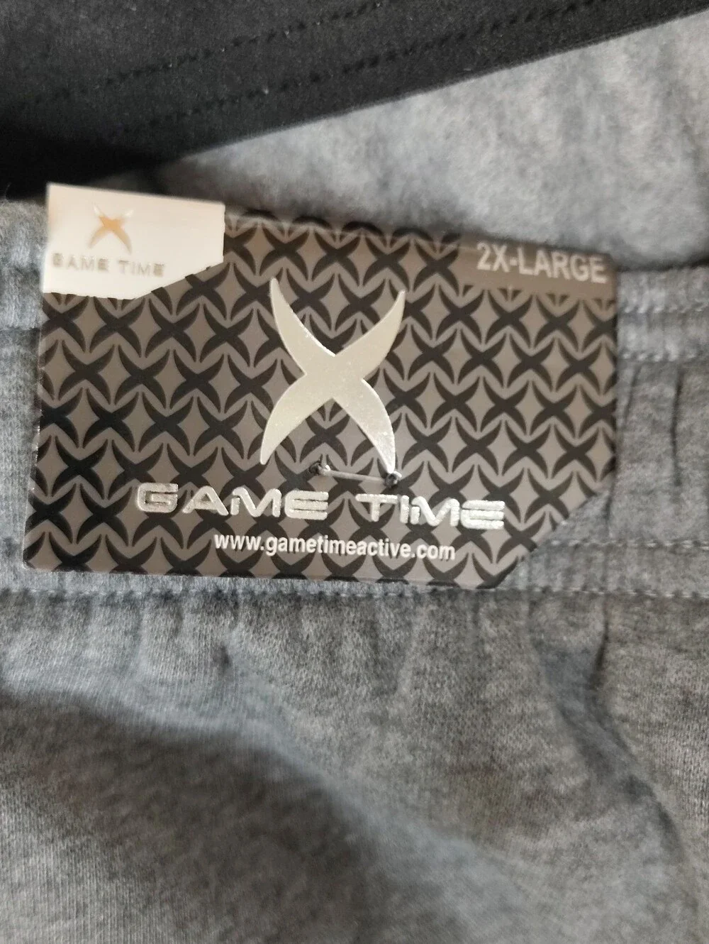 Game Time Men's Gray Athletic Joggers Size 2X